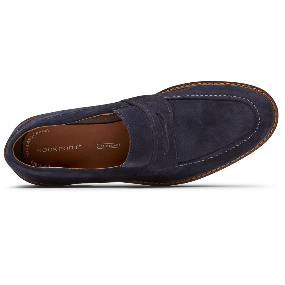 Mocassins Rockport Homem Azul Marinho - Kenton Penny - 64083OWRZ